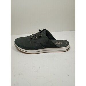 Clarks Cloudsteppers womens Canvas Mules Breeze Shore Black sz 8.5M